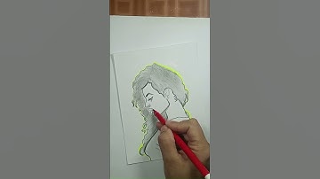 Easy Way to Draw side face of a girl || Satisfying Creative Art