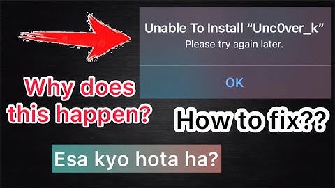 why uncover is not downloading? |uncover app showing error while installing 2023 |Technical Mamoon