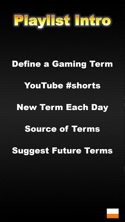 Guide to Gaming Terms - Video Game Terminology - Introduction