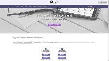 DoliCloud: Benefíciese de Dolibarr Open Source ERP y CRM en la nube