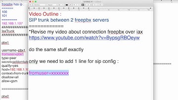 connecting two freepbx servers over sip Trunk