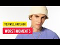 You will hate Justin Bieber after watching this! Worst moments exposed #justinbieber #shorts