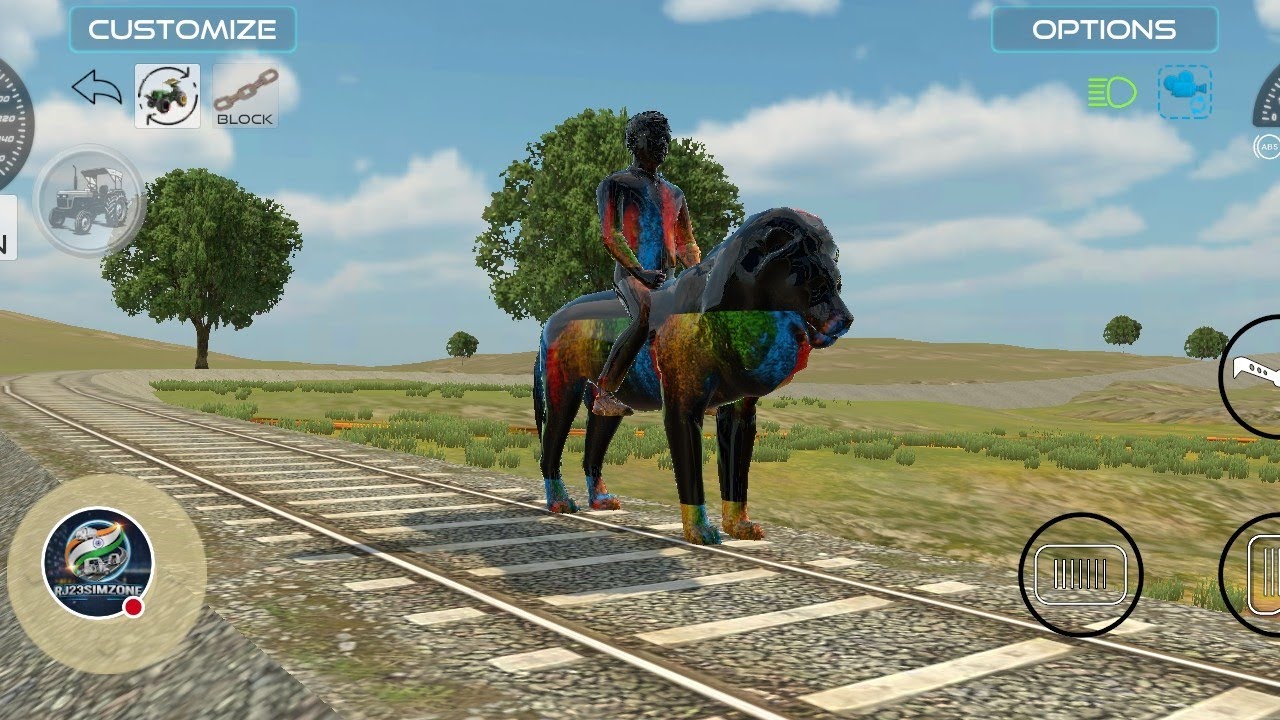 RJ23SIMZONE  is live game play indian bike driving 3d