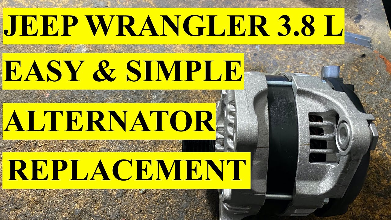 Arriba 72+ imagen 2008 jeep wrangler alternator replacement