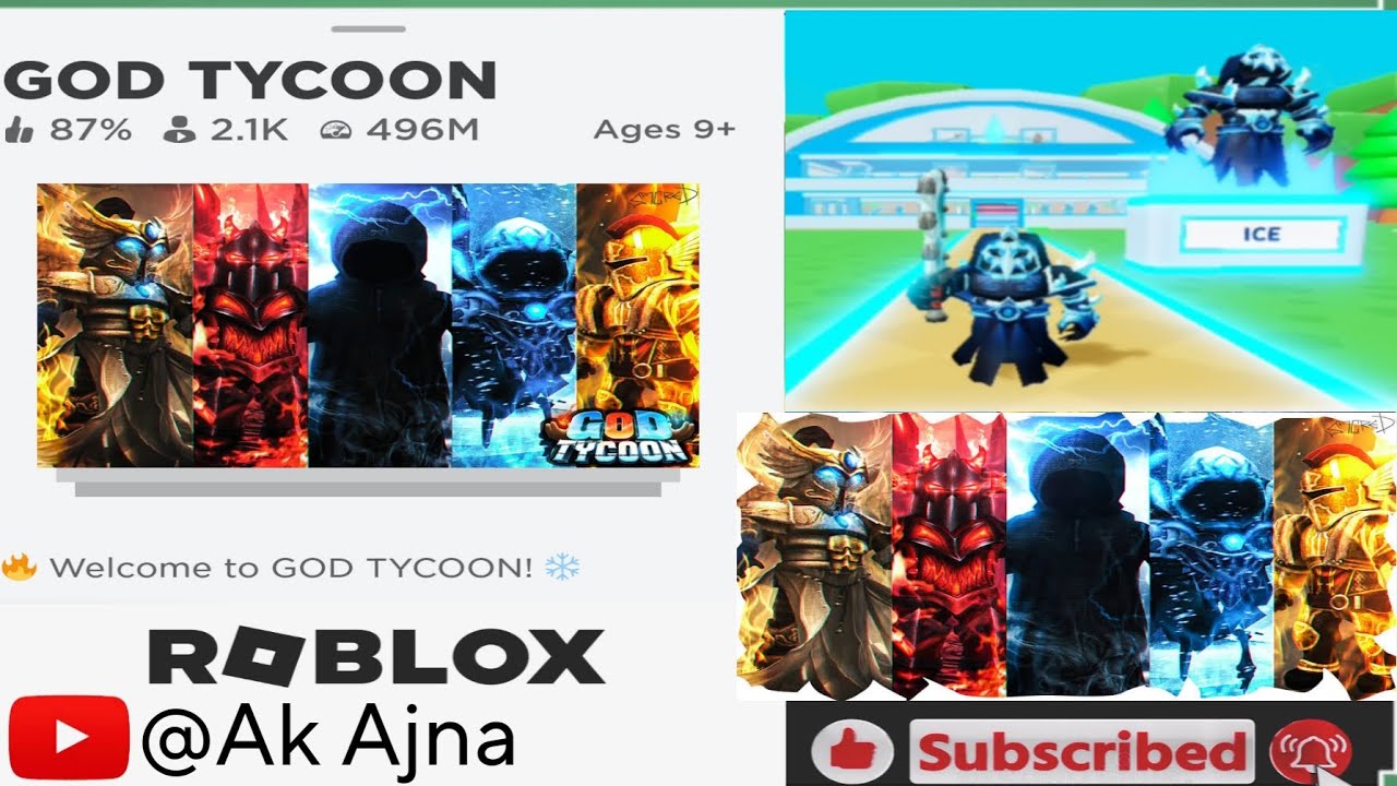 ROBLOX MOD APK / GOD TYCOON DAY 1 / MOD APK ROBLOX / MG 