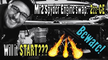 EP14 Project Lotus Hunter. 2ZZ-GE Engine Swap, first engine Start! *Headphone users beware*
