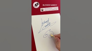 Signature Sign BLESSED SANDCY #lettersign #handwriting #signature #namesign #signwriting  #lettering