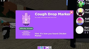 How to get Cough Drop marker in roblox Find The Markers