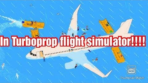 How to do a water landing in turboprop flight simulator
