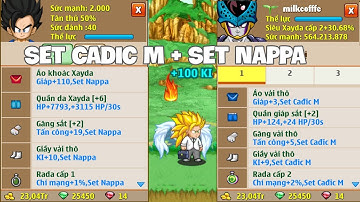 Ngọc Rồng Online - 7 Ngày Up Xayda Set Cadic M + Set Nappa