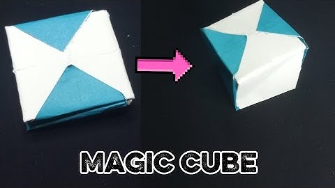 DIY ORIGAMI MAGIC CUBE EASY FOLDING | MAGIC CUBE ORIGAMI TUTORIAL | UNFOLD THE MYSTERY PAPER CRAFT