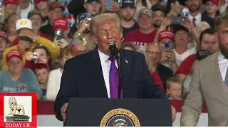Donald Trump brings Jake Paul onto the stage in Kentucky 