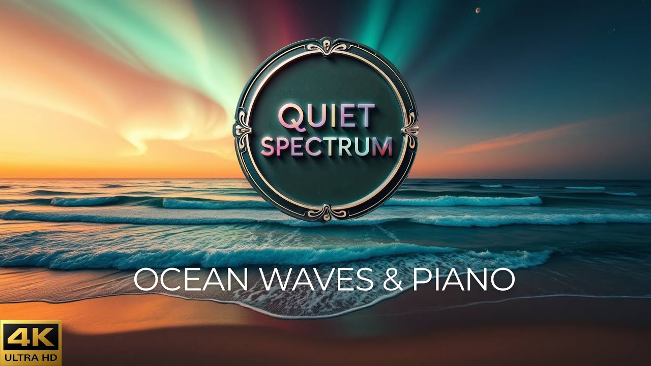 Daylight Aurora Waves with Piano – Calm Loop 5 min 