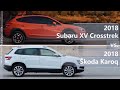 2018 Subaru XV Crosstrek vs 2018 Skoda Karoq (technical comparison)