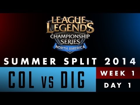 LCS NA Summer Split 2014 - Week 1 Day 1 - COL vs DIG