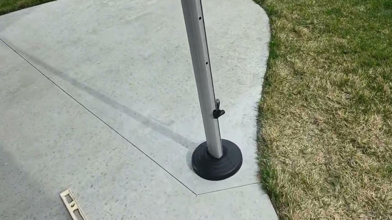 concrete mounted patio umbrella Base The Concrete Anchor Base Plate is a heavy Stained Concrete Outdoor Umbrella Base,