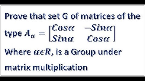 Matrices of this type , is a Group under matrix multiplication.