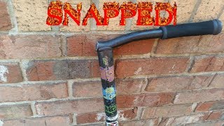 I SNAPPED MY SCOOTER BARS!