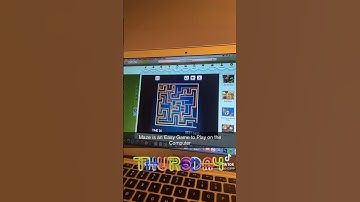 Maze is an Easy Game to Play on the Computer