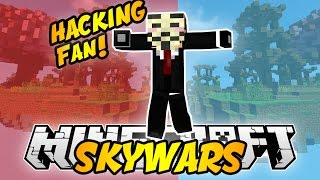 A HACKING FAN!| Minecraft SKYWARS #76 w/LandonMC