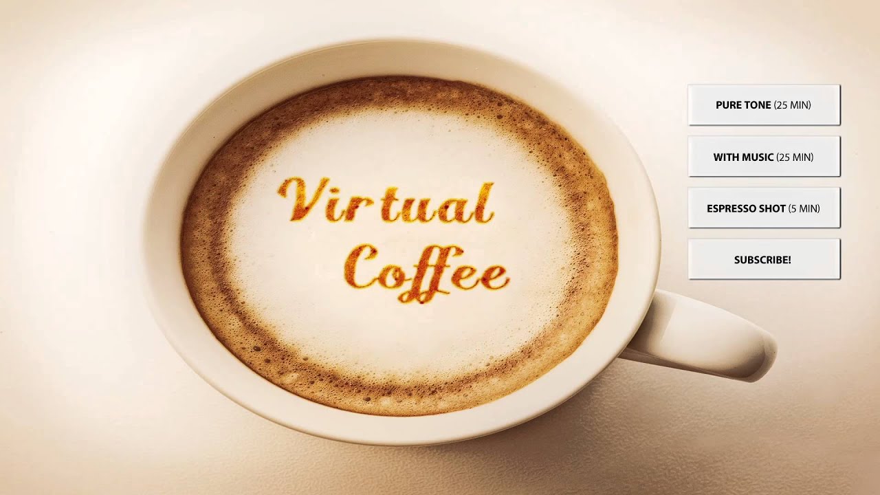 Virtual Coffee ♨ Energy Music ♨ Binaural Beats Energy