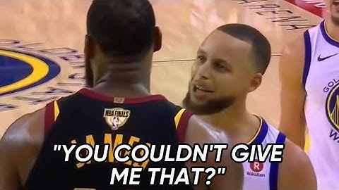 LeBron James tells Steph Curry to get the f*ck out of his face, an audio breakdown (2018 finals)