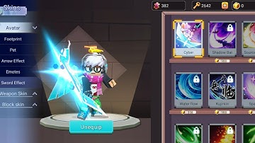 I got the new cyber sword effect in bedwars!! blockman go subscribe plz :)