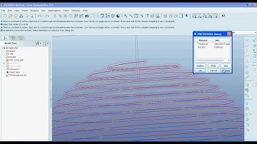 Create Spring in Spherical shape In Pro E (creo) using Sweep and Helical Sweep Options