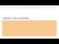Density Calculations Quiz