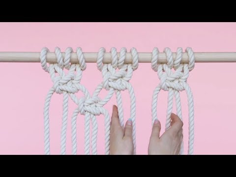 Macramé 101: Alternating Square Knots