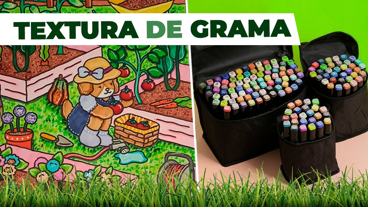 Textura de Grama com Marcadores - Bobbie Goods - YouTube