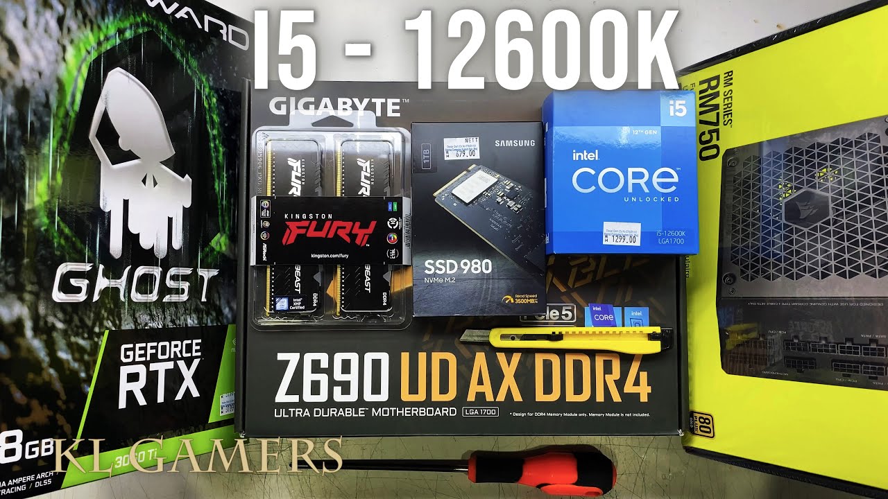 intel Core i5 12600K GIGABYTE Z690 UD AX DDR4 RTX3060Ti CORSAIR