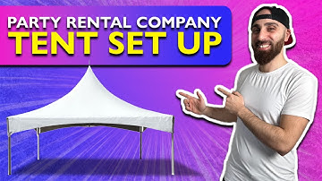 20x20 High Peak Tent Setup Tutorial: How a Party Rental Company Professionally Sets Up Tents