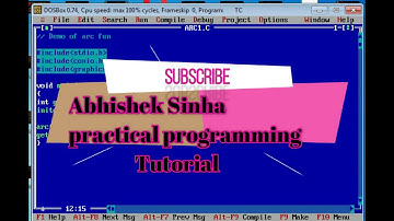 How to Draw Arc l Graphics in C l by Abhishek Sinha Practical Programming Tutorial