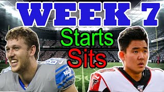 Week 7 Starts and Sits | All Positions | NFL Fantasy Football 2020