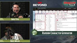 Dragon Talk: Random Character Generator, 8/7/19