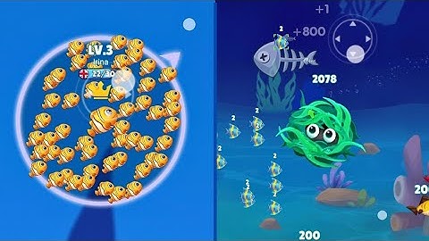 🕹 Fish Go.io 2 - Mini Games - Fishdom Gameplay Levels - Part 1 - Puzzle Gameplay