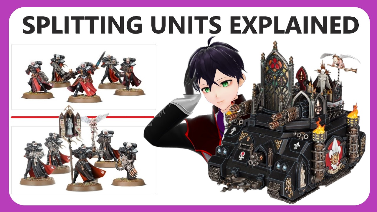 How does Splitting Units work in Warhammer 40K 11th edition?