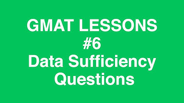 Lesson#6 Math. Data Sufficiency Questions