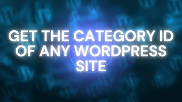 How to get the numeric IDs of categories from any WordPress site?