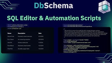 SQL Editor Tutorial & Automation Scripts with DbSchema