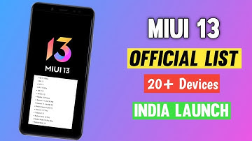 Official MIUI 13 Update First Batch Devices List & Eligible Devices | Miui 13 update List