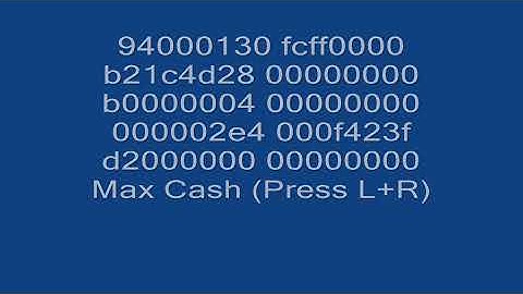 Pokemon Diamond Pearl Action Replay Codes Part.1