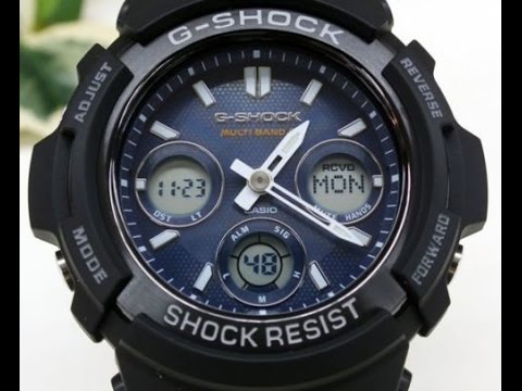 Casio - G-Shock AWG-M100SB-2A - YouTube | Solaruhren