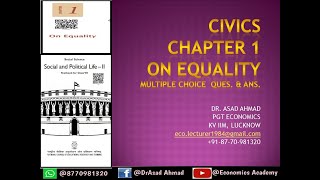 Class 7 | Ch 1 | Civics | MCQs | On Equality | NCERT | CBSE For more videos subscribe 1markssolution