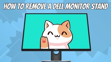 how to remove a dell monitor stand