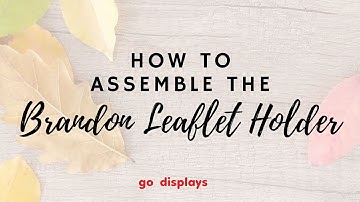 Brandon Leaflet Holder