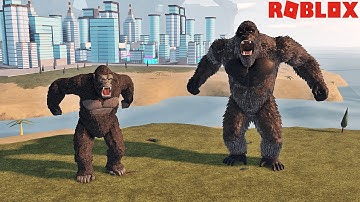 Kong 2021 vs Kong 2017 Epic Battle | Roblox Kaiju Universe