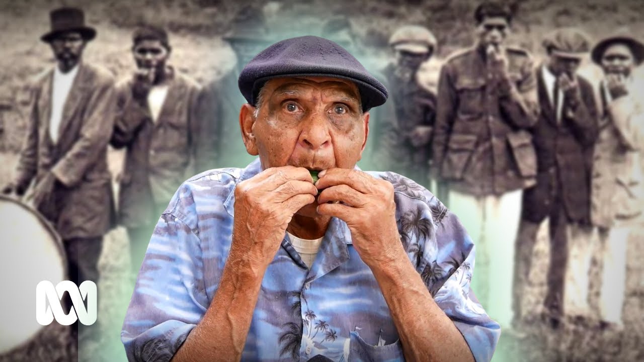 Uncle Herb Patten the art of playing the gum leaf ABC Australia