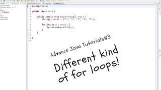 Celebrity Advance Java Tutorials #3: Different kind of for loops! Net Worth